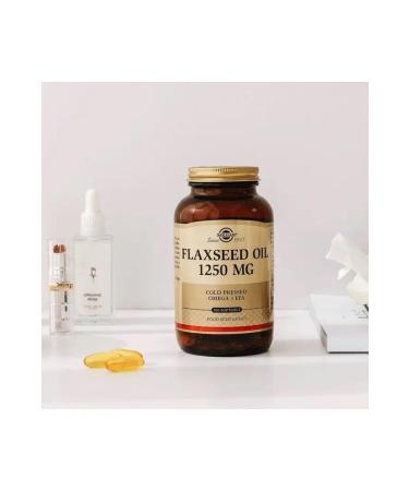 Solgar Flaxseed Oil 1250 Mg 100 Capsules 2 Pieces - Buy Online on GoSupps.com