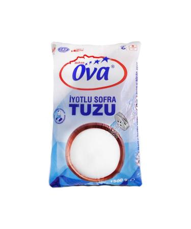 OVA Salt Iodized 1500 gr X 12 Pieces