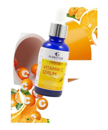 GLOWICTION Brightening Vitamin C and Moisturizing Skin Care Serum - Anti-Aging and Anti-Acne - Buy Online on GoSupps.com