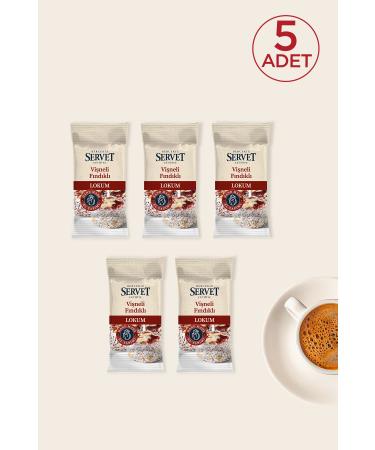 BERCEKIZ SERVET CONFECTIONERY Cherry Hazelnut Turkish Delight 5 Pack