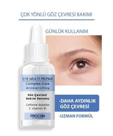 PROCSIN Under Eye Wrinkles and Dark Circles Serum 20 ml - Buy Online on GoSupps.com