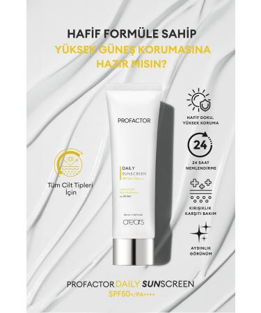 Cre'ars Daily Use Light Texture Sunscreen Cre'ars Profactor Daily Sunscreen SPF50+/PA++++ - Buy Online on GoSupps.com