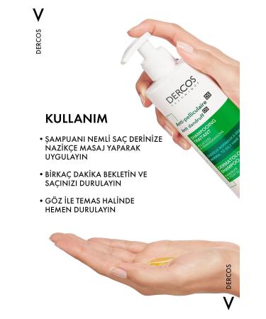 Vichy Dercos Anti-Pelliculaire Anti-Dandruff Anti-Dandruff Shampoo 390 ml - Normal and Oily Hair 2 - Buy Online on GoSupps.com