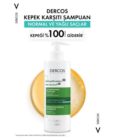 Vichy Dercos Anti-Pelliculaire Anti-Dandruff Anti-Dandruff Shampoo 390 ml - Normal and Oily Hair 2 - Buy Online on GoSupps.com