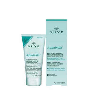 Nuxe Aquabella Hydrantante Emulsion 50 ml - Aquabella Micro 30 ml Gift for Combination Skin