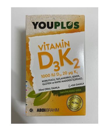 ABD BRAH M Youplus D3k2 1000 Iu 20 ml Drop 8699514590248