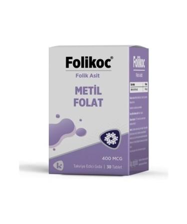 Folikoc Foliko Methylfolate 30 Tablets 8698751002491