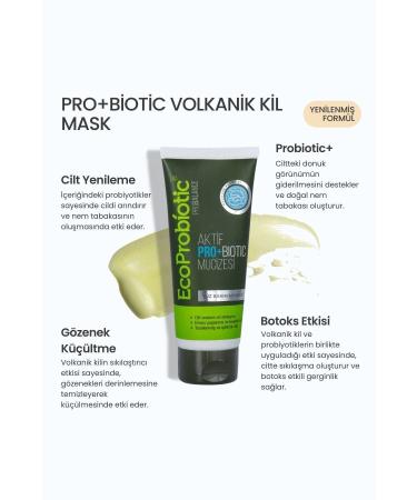 EcoProbiotic Miracle Pro Volcanic Clay Mask Pore Tightening Effect 100 ml - Buy Online on GoSupps.com
