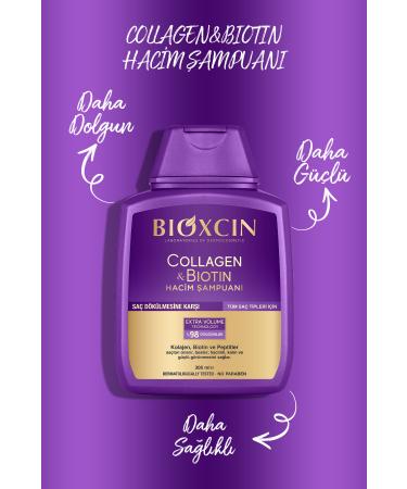 Bioxcin Collagen & Biotin Extra Volume Shampoo 300 ml - Collagen Biotin Fine and Sparse Hair - Buy Online on GoSupps.com