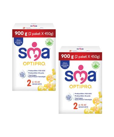 SMA Optipro 2 Probiotic Follow-On Milk 900 gr 2 Pieces
