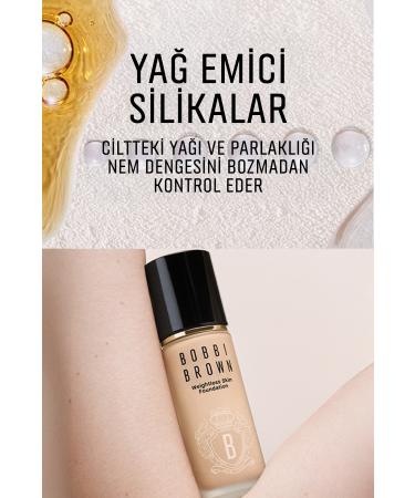 Bobbi Brown Weightless Skin 24 Hour Liquid Foundation SPF 15 - Natural and Matte Finish - Sand - 30 ml - Buy Online on GoSupps.com