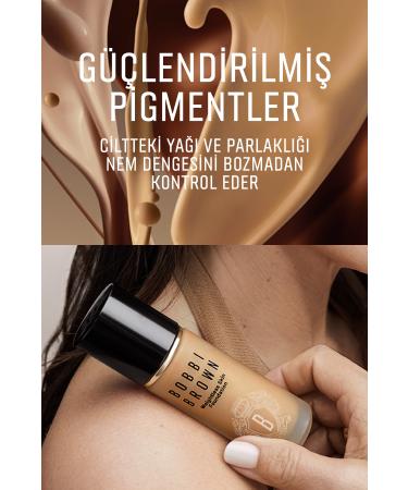 Bobbi Brown Weightless Skin 24 Hour Foundation SPF 15 - Natural and Matte Finish - Neutral Almond - 30 ml - Buy Online on GoSupps.com