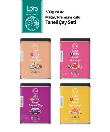 LoraTea 500g x4 Grain Tea Series Apple Black Mulberry Pomegranate Apricot - Mix in Glass - Prepare Hot or Cold - Buy Online on GoSupps.com