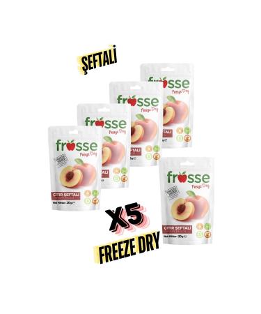 frosse Peach Crisp Freeze Dried 5-pack Peach Chips