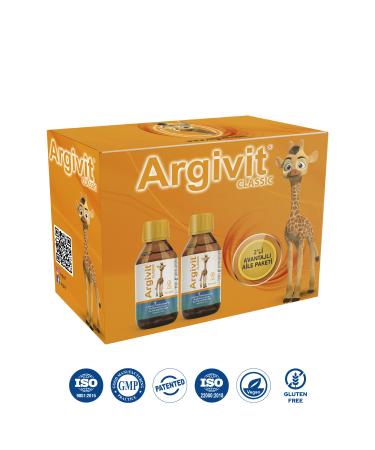 Argivit Classic Advantageous Family Package (2 X 150 ML) - L-arginine Multivitamin Multimineral Syrup 150 ml - Buy Online on GoSupps.com