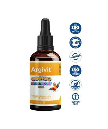 Argivit Ginkgo Kids&adult - Food Supplement Containing Ginkgo Biloba - Drops 30 ml - Buy Online on GoSupps.com