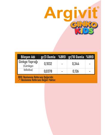 Argivit Ginkgo Kids&adult - Food Supplement Containing Ginkgo Biloba - Drops 30 ml - Buy Online on GoSupps.com