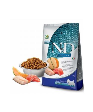 N & D Ocean Salmon Cod and Melon Small Breed Grain Free Adult Dog Food 7 Kg - Petshopu