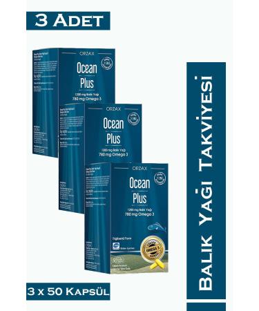 Orzax Ocean Plus 1200 mg 50 Capsules 3 Pieces