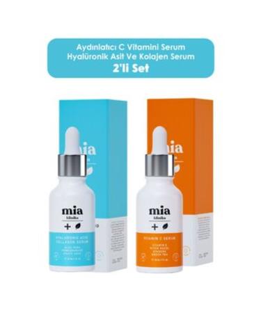 NOVAFACE STD Brightening Vitamin C Serum Hyaluronic Acid and Collagen Serum 2-Piece Set 30 ml Classic