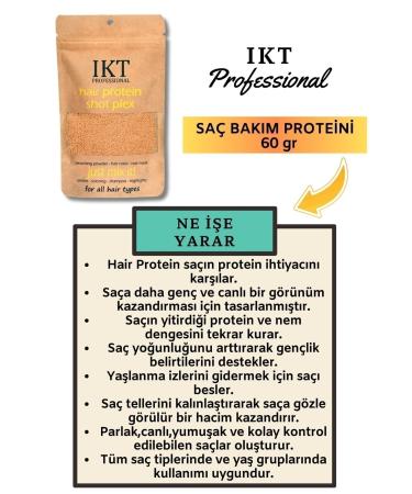 IKT Professional Hair Protein 60 gr Hair Protein Nourishes and Repairs Hair - Buy Online on GoSupps.com