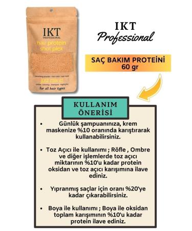 IKT Professional Hair Protein 60 gr Hair Protein Nourishes and Repairs Hair - Buy Online on GoSupps.com
