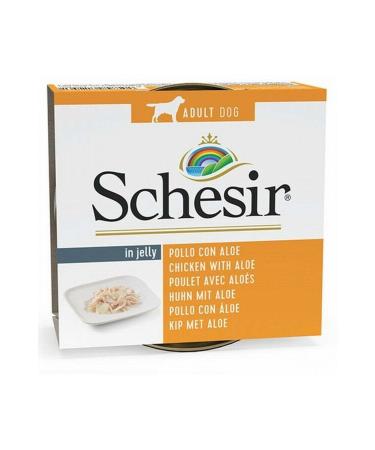 Schesir Chicken and Aloe Vera Jelly Adult Dog Canned Food 150 gr