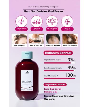 Lador Anti-Loss Nourishing Red Ginseng Hair Care Shampoo LADOR Root Re-Boot Red Ginseng Beer - Buy Online on GoSupps.com