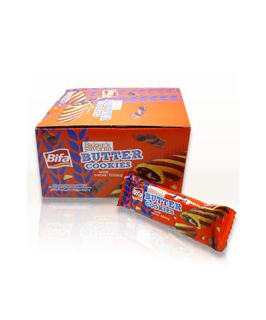 Mixed BIFA BUTTER COOKIES COCOA CREAM MOSAIC BISCUITS 24 PIECES - Buy Online on GoSupps.com