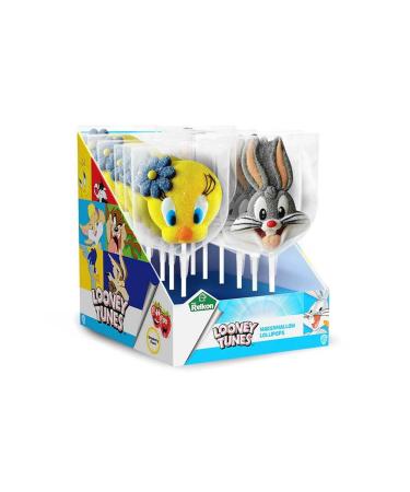Relkon Licensed Looney Tunes Marshmallow Lollipop 45 Gr (12 Pieces)