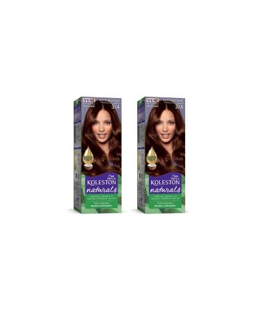 MBB ET CARET Naturals Hair Dye Dark Chestnut 3/4 2x Package