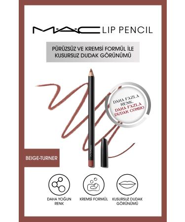 Mac Creamy Permanent Lip Pencil - Lip Pencil - Beige Turner 1.45 G