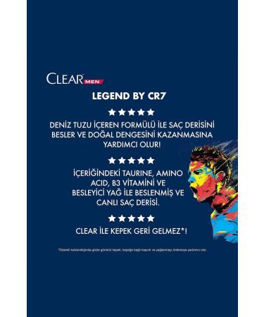 Clear Men 4-pack Legend By CR7 Cristiano Ronaldo Shampoo 350 ml and ROSIE - Buy Online on GoSupps.com