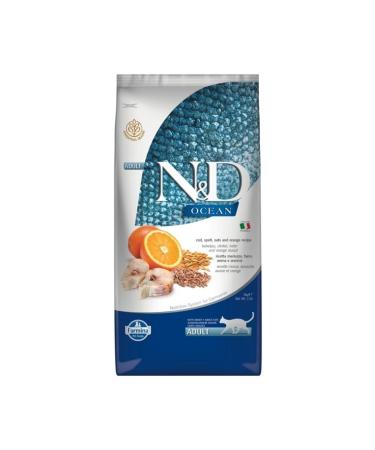 & D Ocean Cod Fish Wheat Oat & Orange Adult Cat Food 5 Kg