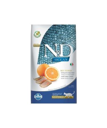 N & D Ocean Grain-Free Herring & Orange Sterilized Adult Cat Food 5 Kg