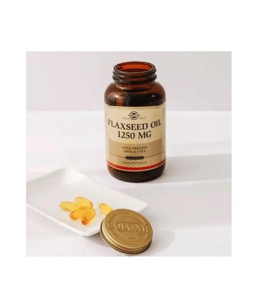 Solgar Flaxseed Oil 1250 Mg 100 Capsules 2 Pieces - Buy Online on GoSupps.com