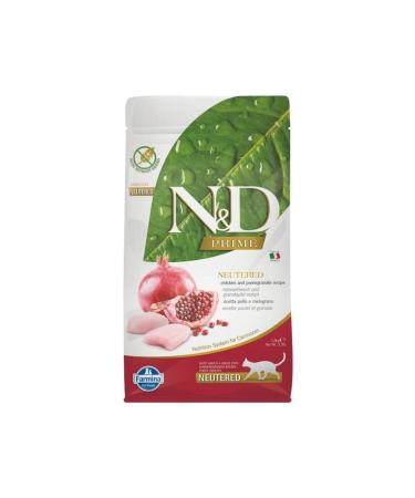 N & D Prime Grain-Free Chicken & Pomegranate Sterilized Adult Cat Food 1.5 Kg