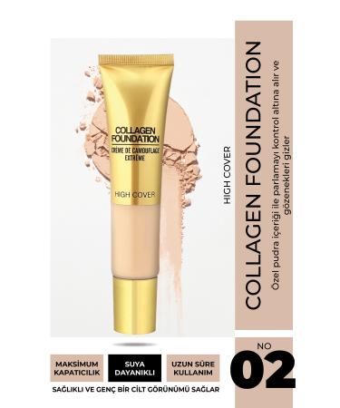 Nera Classy High Cover COLLAGEN FOUNDATION - High Coverage Foundation No2
