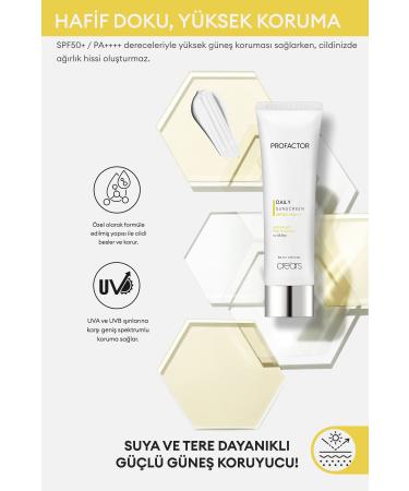 Cre'ars Daily Use Light Texture Sunscreen Cre'ars Profactor Daily Sunscreen SPF50+/PA++++ - Buy Online on GoSupps.com