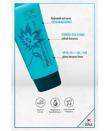 DR. CELLIO Hyaluronic Acid Intensive Moisturizing High Protection Spf50+ Pa +++ Uva/uvb Sunscreen Cream - Buy Online on GoSupps.com