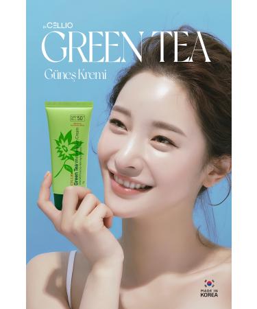 DR. CELLIO Green Tea Soothing Anti-Blemish and Anti-Acne SPF50 Korean Sunscreen Cream with Green Tea Extract - Buy Online on GoSupps.com