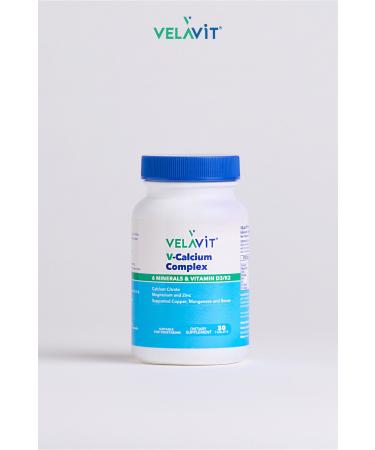 Velavit V-Calcium Complex 30 Tablets - Buy Online on GoSupps.com