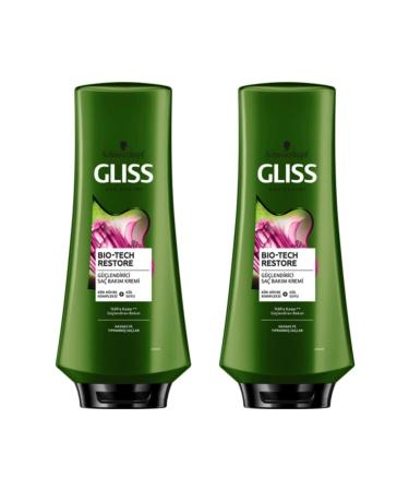Schwarzkopf Gliss Bio-tech Restore Strengthening Hair Care Conditioner 360ml 2-pack