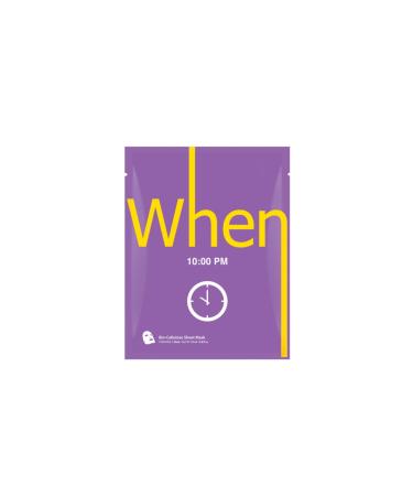 When Beauty 10:00 Pm Anti-Aging Premium Bio-cellulose Face Mask