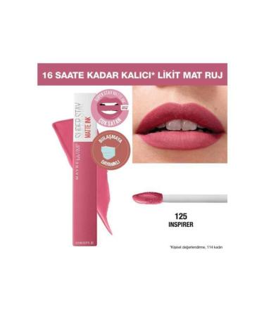 Maybelline New York Super Stay Matte Ink City Edition Liquid Matte Lipstick - 125 Inspirer - Buy Online on GoSupps.com