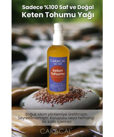 caracal 100ml Pure Cold Pressed Linseed Oil Natural And Undiluted Linum Usitatissimum Linseed Oil - Buy Online on GoSupps.com