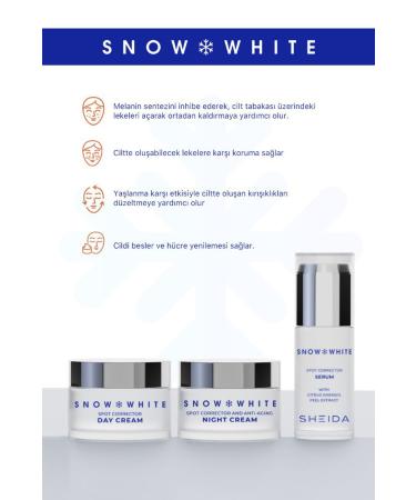 Sheida Snow White Skin Whitening Brightening Anti-Spot Night Care Cream 50 ml - Buy Online on GoSupps.com