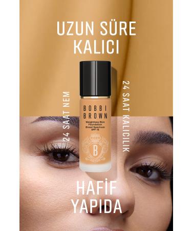 Bobbi Brown Weightless Skin 24 Hour Liquid Foundation SPF 15 - Natural and Matte Finish - Cool Sand - 30 ml - Buy Online on GoSupps.com