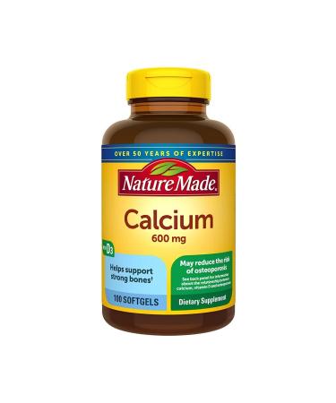 Nature Made Calcium 600mg 100 Softgels