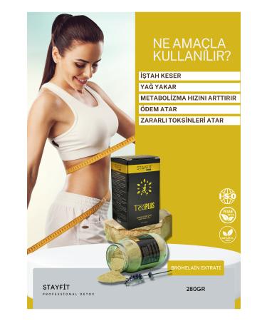 STAYF T Rosehip Flavored - Bromelain Extract 45 Day Detox Tea - Buy Online on GoSupps.com